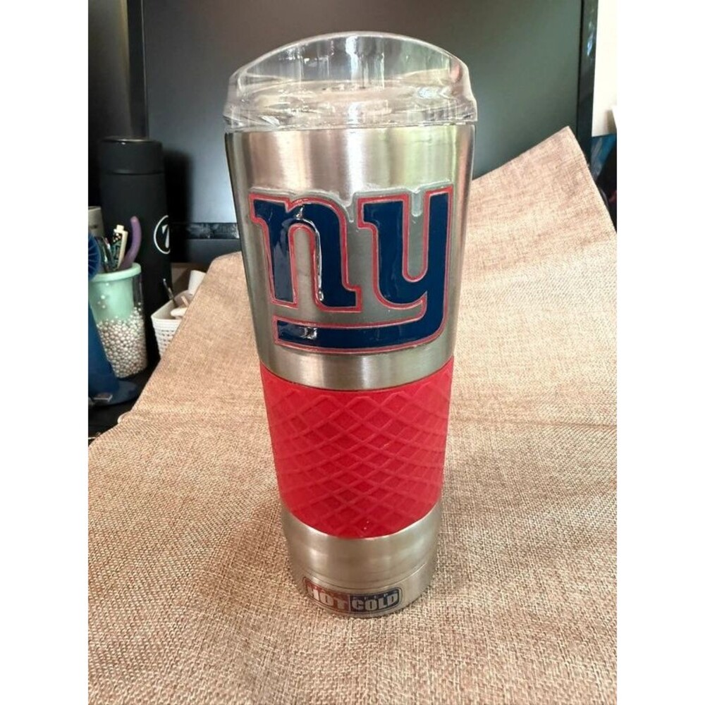 New York Giants 24 oz Stainless Steel Draft Tumbler Travel Mug